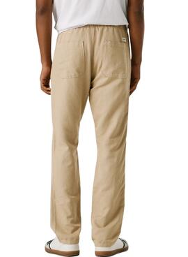 Pantalón chino Pepe Jeans Pull On Comfort beige para hombre
