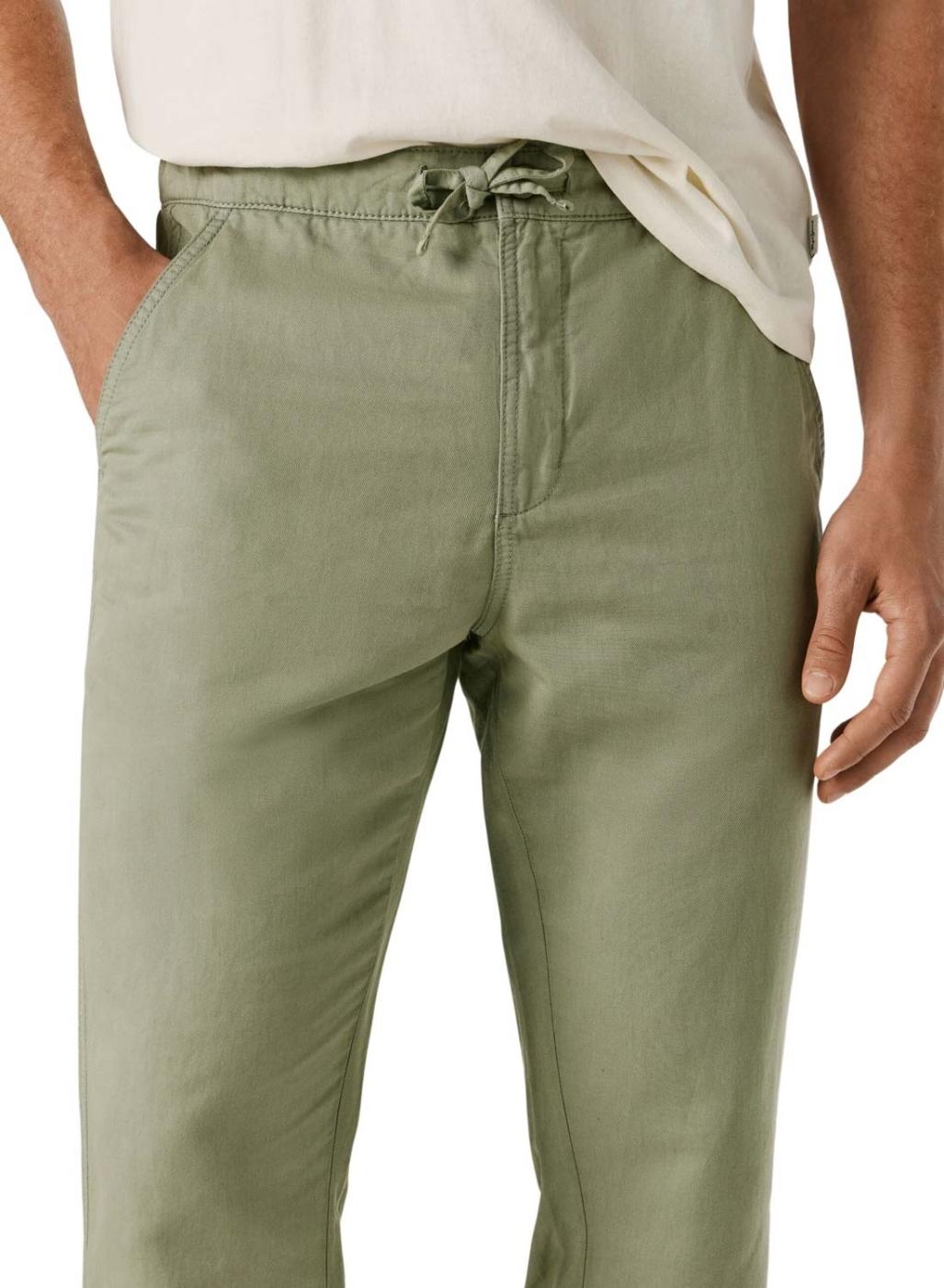 Pantalón chino Pepe Jeans Pull On Comfort verde para hombre