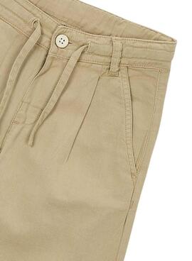 Pantalón Chino Mayoral beige con cordón para niño