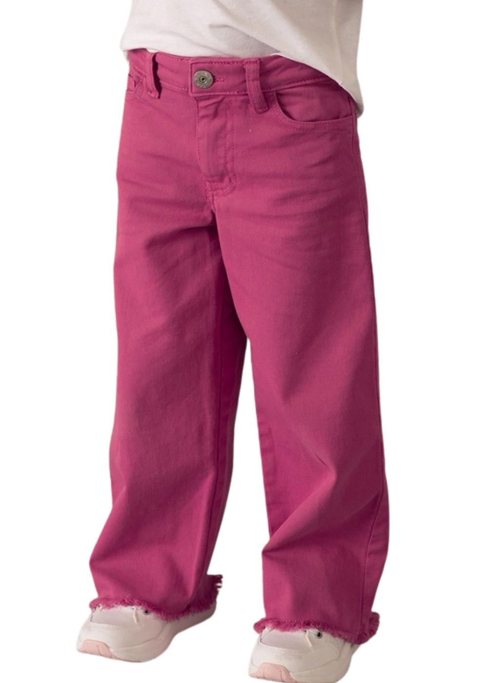 Pantalón Mayoral Fucsia bajo deshilachado para niña 