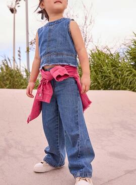 Pantalón Vaquero Mayoral con broche azul para niño 