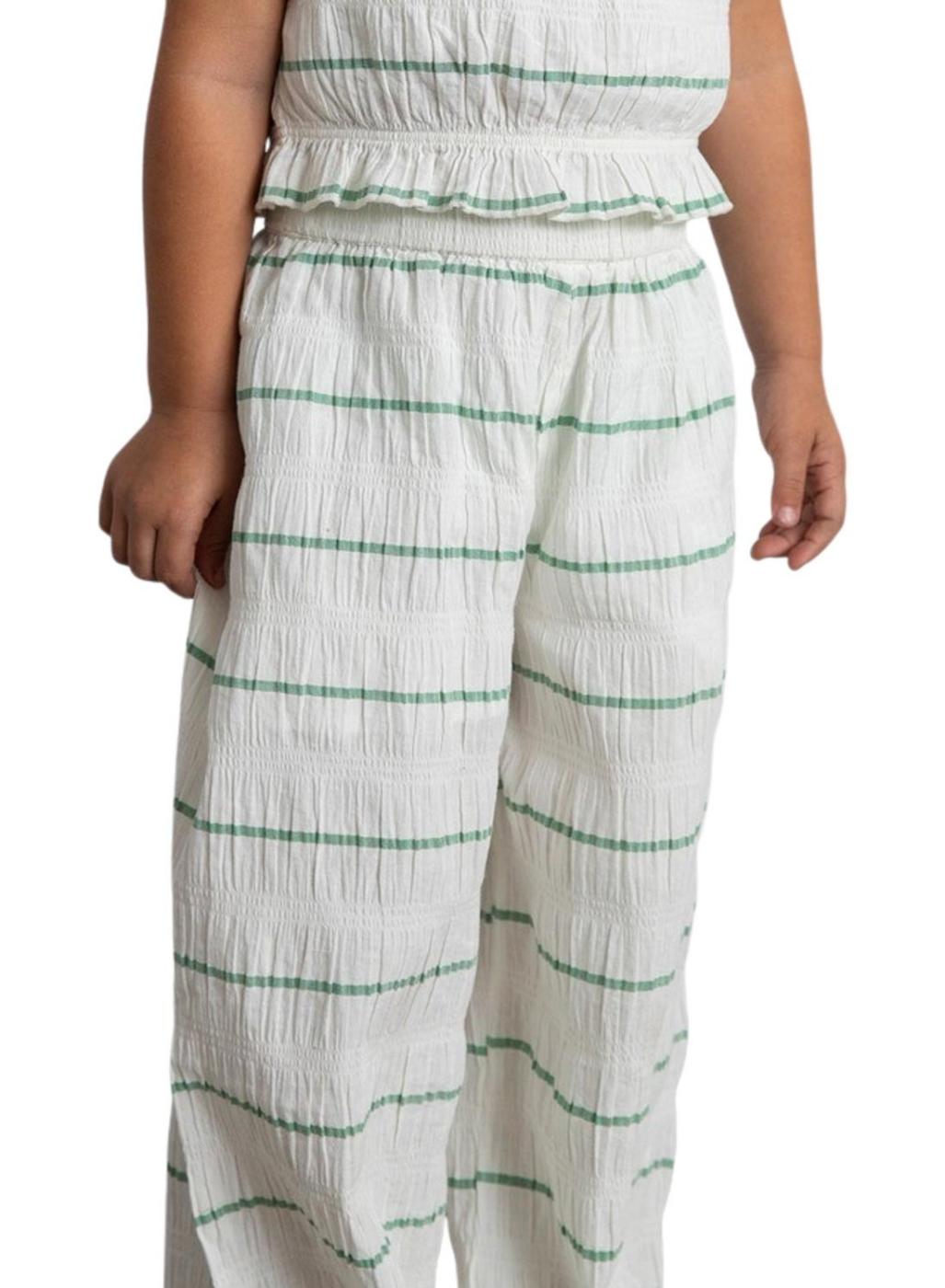 Conjunto Mayoral estampado rayas menta para niña 