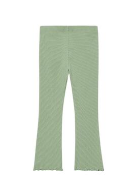 Pantalón Mayoral canalé verde para niña 
