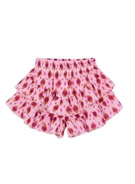Falda pantalón Mayoral rosa con volantes para niña 