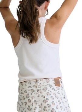 Camiseta Mayoral con tirantes en blanco para niña 