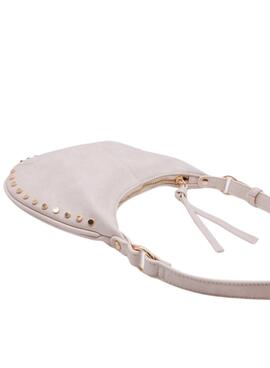 Bolso Mayoral tachas doradas beige para niña