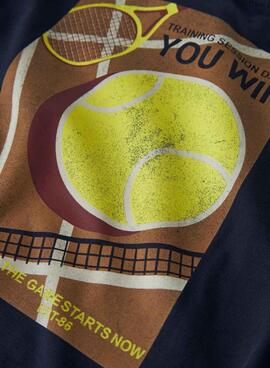 Camiseta Name It tenis azul marino para niño