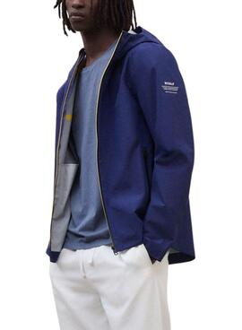 Chaqueta Ecoalf Darwin azul para hombre