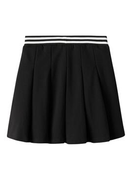 Falda Name It negra de vuelo con cintura elástica para niña
