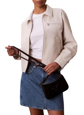 Bolso Calvin Klein Jeans Mini Bold CK negro para mujer