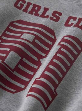 Sudadera Name It Girls Club gris para niña