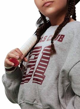 Sudadera Name It Girls Club gris para niña