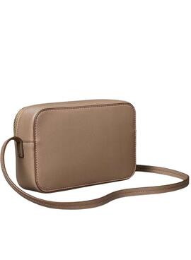 Bolso Calvin Klein Jeans Foil Logo café para mujer