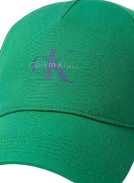 Gorra Calvin Klein Jeans Printed verde para hombre