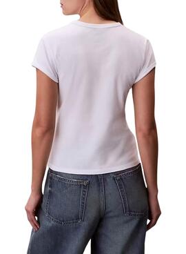 Camiseta Calvin Klein Jeans Graphic Logo blanco para mujer
