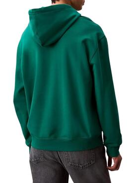 Sudadera Calvin Klein Jeans Monologo verde para hombre