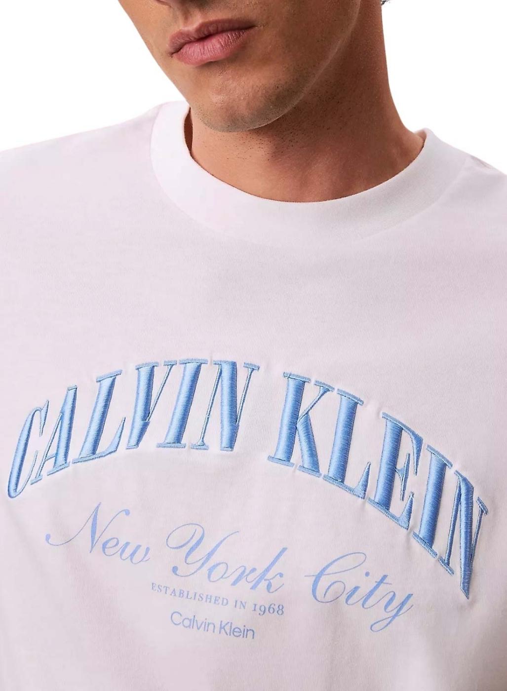 Camiseta Calvin Klein Jeans March blanco para hombre