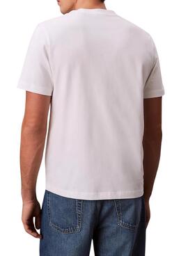 Camiseta Calvin Klein Jeans March blanco para hombre