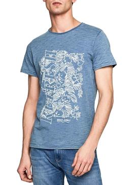 Camiseta Pepe Jeans Basil Azul Hombre