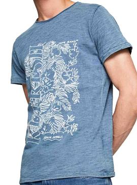 Camiseta Pepe Jeans Basil Azul Hombre