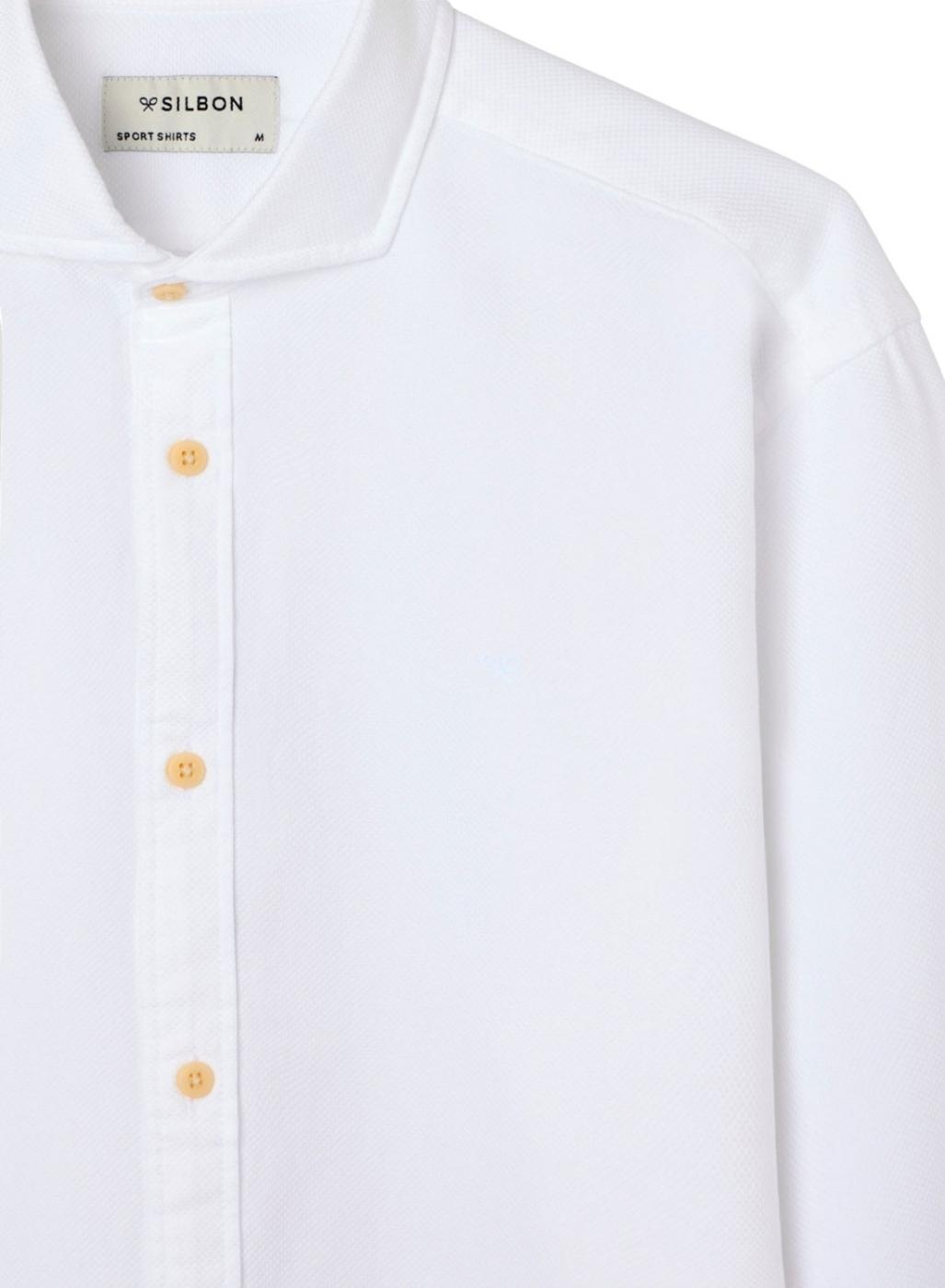 Camisa Silbon Sport blanco para hombre