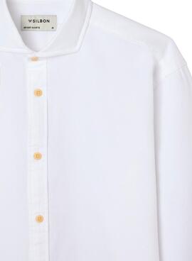 Camisa Silbon Sport blanco para hombre
