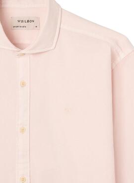 Camisa Silbon Sport coral para hombre