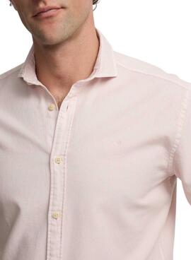 Camisa Silbon Sport coral para hombre