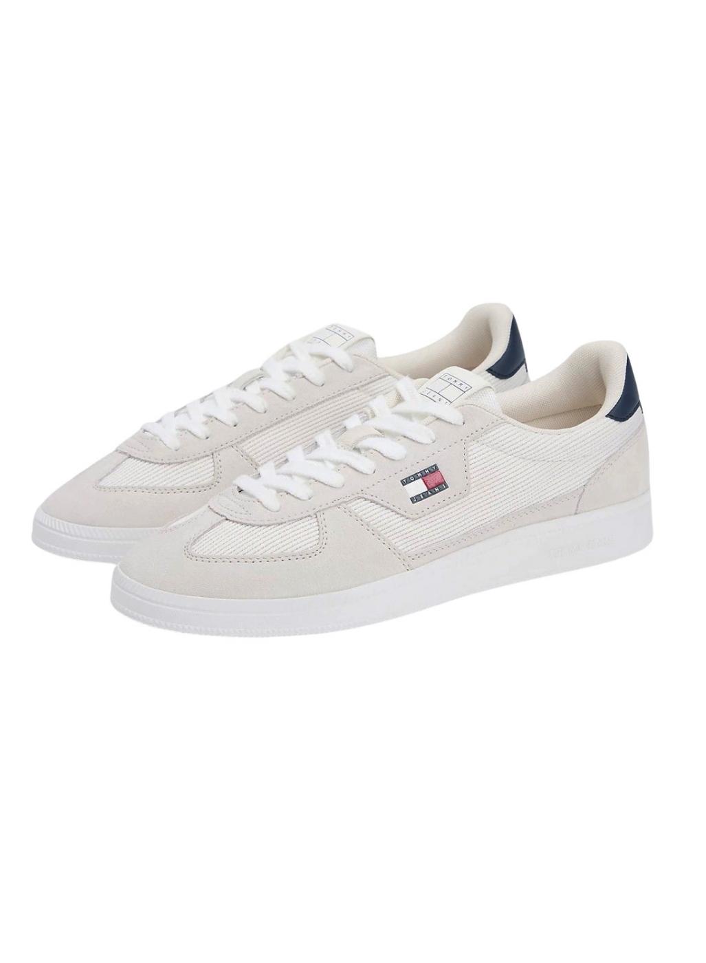 Zapatillas Tommy Jeans Greenwich textura mixta gris para hombre