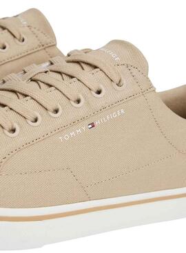 Zapatillas Tommy Jeans Vulc de lona camel para hombre