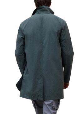 Gabardina Ecoalf Packable Vestal verde para hombre