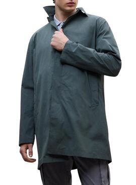 Gabardina Ecoalf Packable Vestal verde para hombre