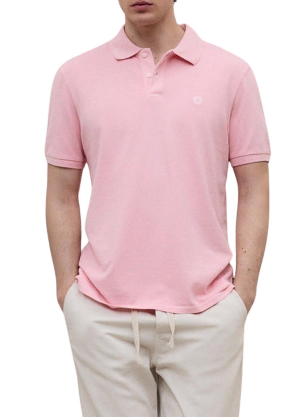 Polo Ecoalf Tedan rosa para hombre
