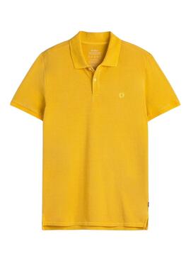 Polo Ecoalf Tedan amarillo para hombre