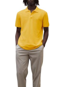Polo Ecoalf Tedan amarillo para hombre