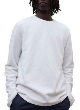 Camiseta Ecoalf manga larga Sustano blanco para hombre