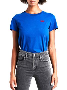 Camiseta Levis Graphic HSMK Azul Mujer