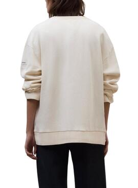 Sudadera Ecoalf Ankara beige para mujer