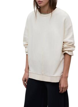 Sudadera Ecoalf Ankara beige para mujer