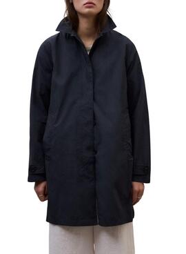 Gabardina Ecoalf Packable Verne marino para mujer