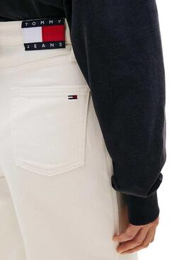 Pantalón vaquero Tommy Jeans Claire blanco para mujer