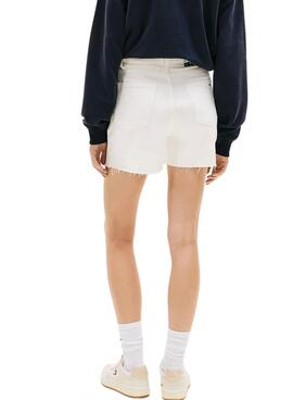 Shorts Tommy Jeans Mom blanco para mujer