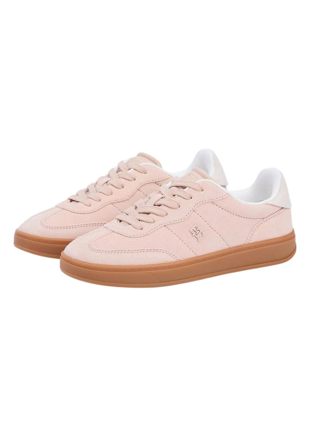 Zapatillas Tommy Jeans Heritage Monogram rosa para mujer