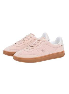 Zapatillas Tommy Jeans Heritage Monogram rosa para mujer