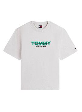 Camiseta Tommy Jeans 90s gris para hombre