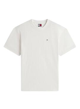 Camiseta básica Tommy Jeans Relaxed Flag blanco para hombre