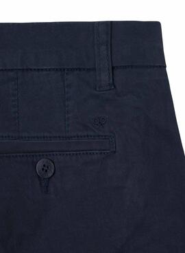 Bermudas Silbon clásico azul marino para hombre