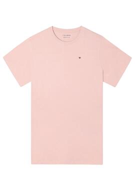 Camiseta Silbon básica rosa para hombre