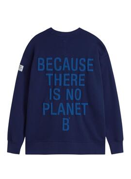 Sudadera Ecoalf Storm azul para mujer