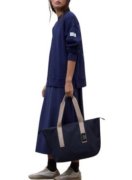 Sudadera Ecoalf Storm azul para mujer